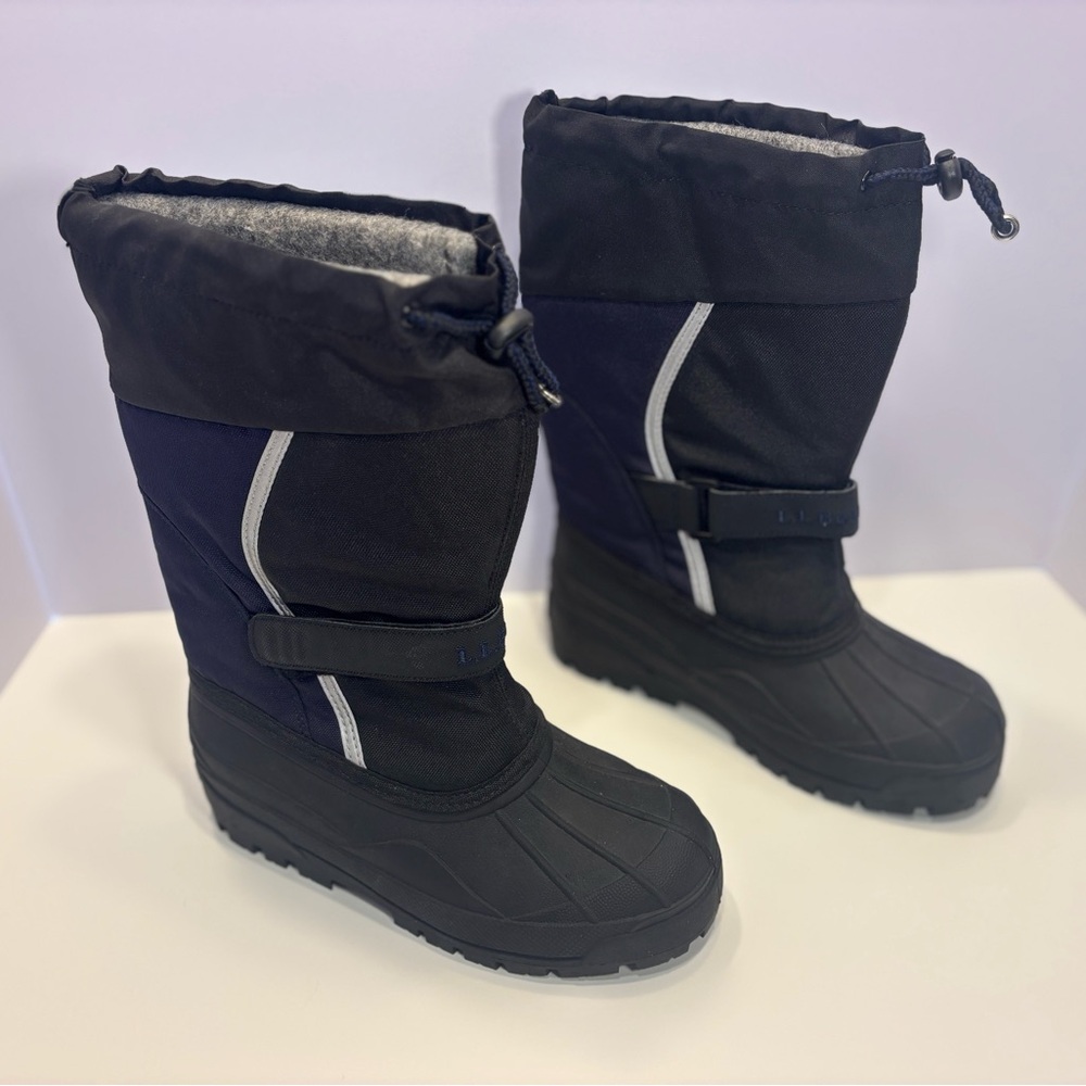 L.L. Bean Kids Black and Blue Boots
